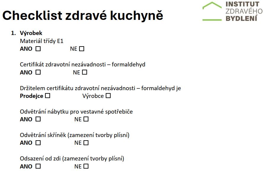 checklist zdrave kuchyne 1